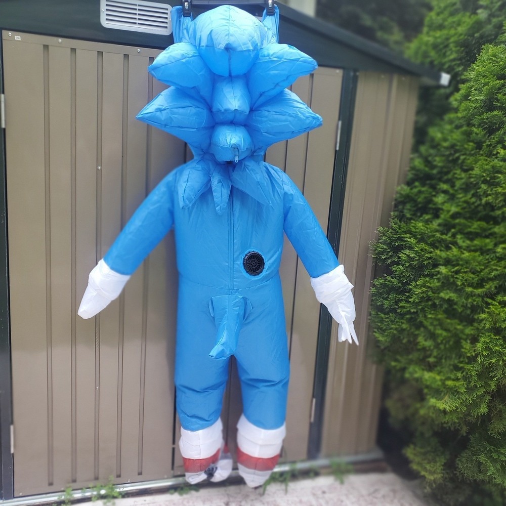 Kids Sonic Hedgehog 3 Inflatable Costume Disguise One Size 43"-53.5" tall nwt - Picture 4 of 13